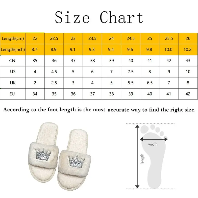 Fashion Crown Women Fur Slippers Winter Plush Slippers Warm Home Slippers Soft Women Indoor Slippers Fluffy Shoes Hot
Fashion Crown Women Fur Slippers Winter Plush Slippers Warm Home Slippers Soft Women Indoor Slippers Fluffy Shoes Hot