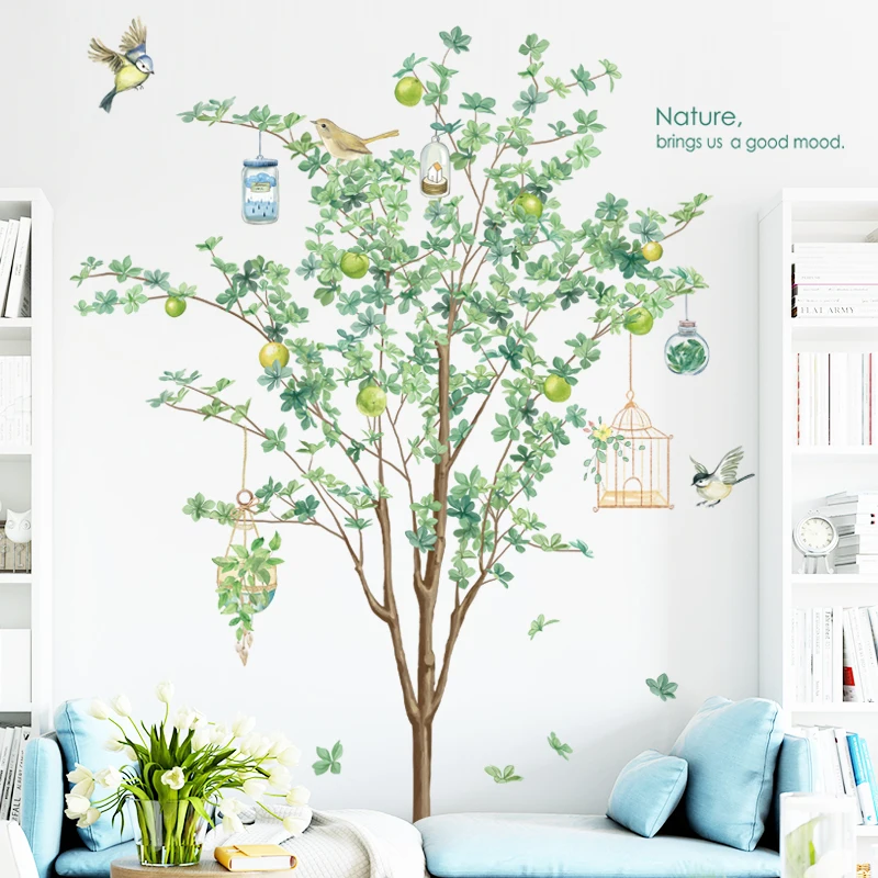 Green Tree Wall Sticker Vinyl Living Room Wall Stickers Home Wall Decor Poster Spring Birds Wall Decal Removable Wall Sticker
Green Tree Wall Sticker Vinyl Living Room Wall Stickers Home Wall Decor Poster Spring Birds Wall Decal Removable Wall Sticker