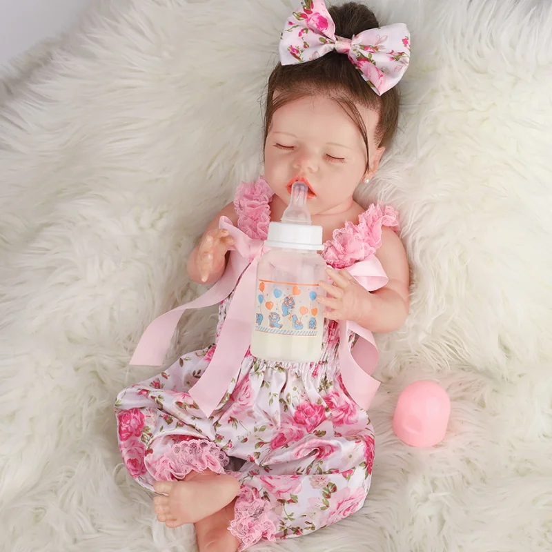 43cm Reborn Baby Girl Full Body Soft Silicone Reborn Baby Doll Sleeping Baby Reborn Girl Bath Toy Christmas Gift To Newborn Baby
43cm Reborn Baby Girl Full Body Soft Silicone Reborn Baby Doll Sleeping Baby Reborn Girl Bath Toy Christmas Gift To Newborn Baby