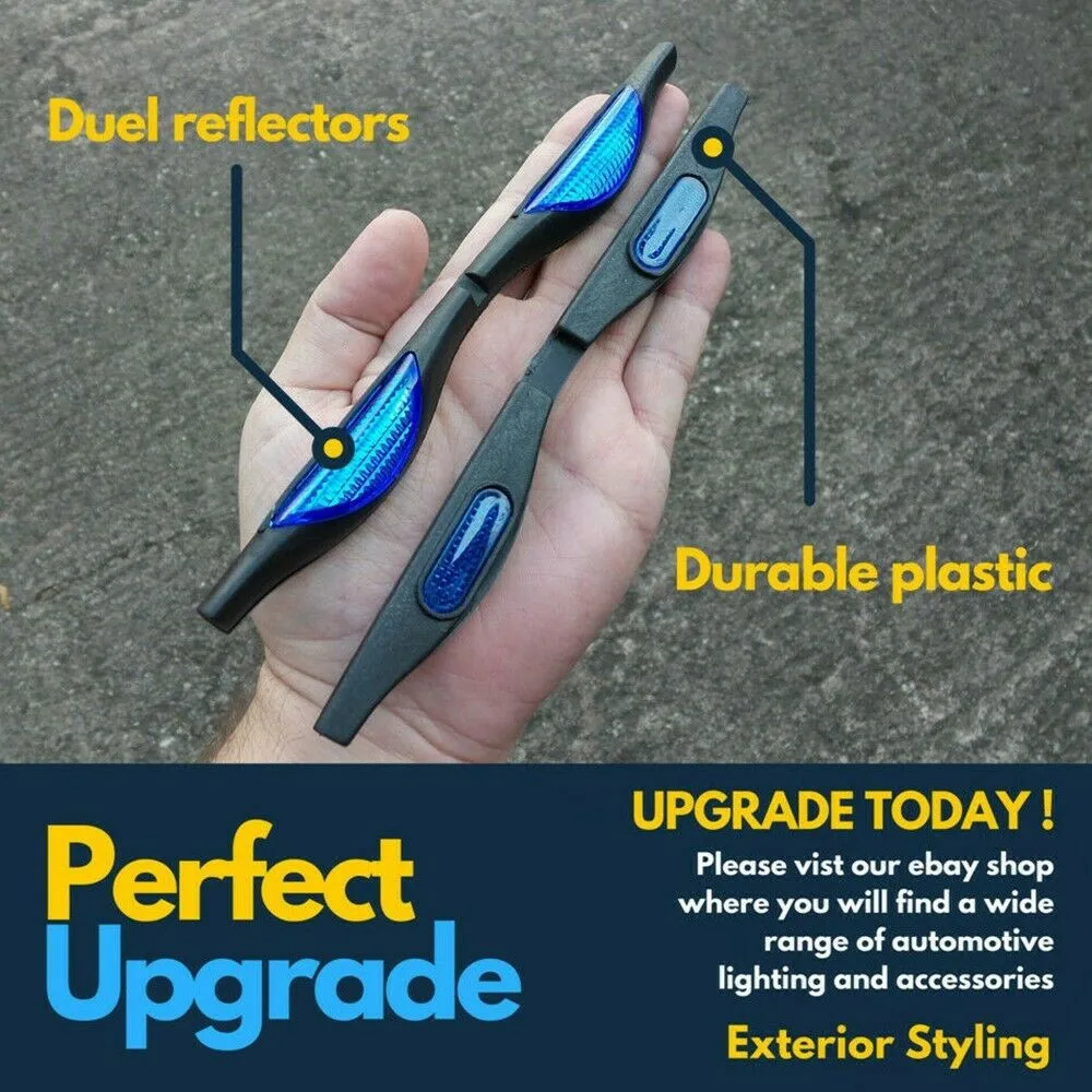 

2pcs Blue Car Door Protectors Reflectors Door Guards Prevent Scratches Protect Edges Door Edge Anti-Collision Anti-Scratch Guard