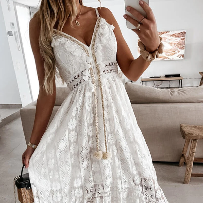 Yingguiren Ladies Summer 2021 New Fashion Dress Lace Simple Suspenders Big Swing Pure Color Elegant Temperament Long Skirt Dress
Yingguiren Ladies Summer 2021 New Fashion Dress Lace Simple Suspenders Big Swing Pure Color Elegant Temperament Long Skirt Dress