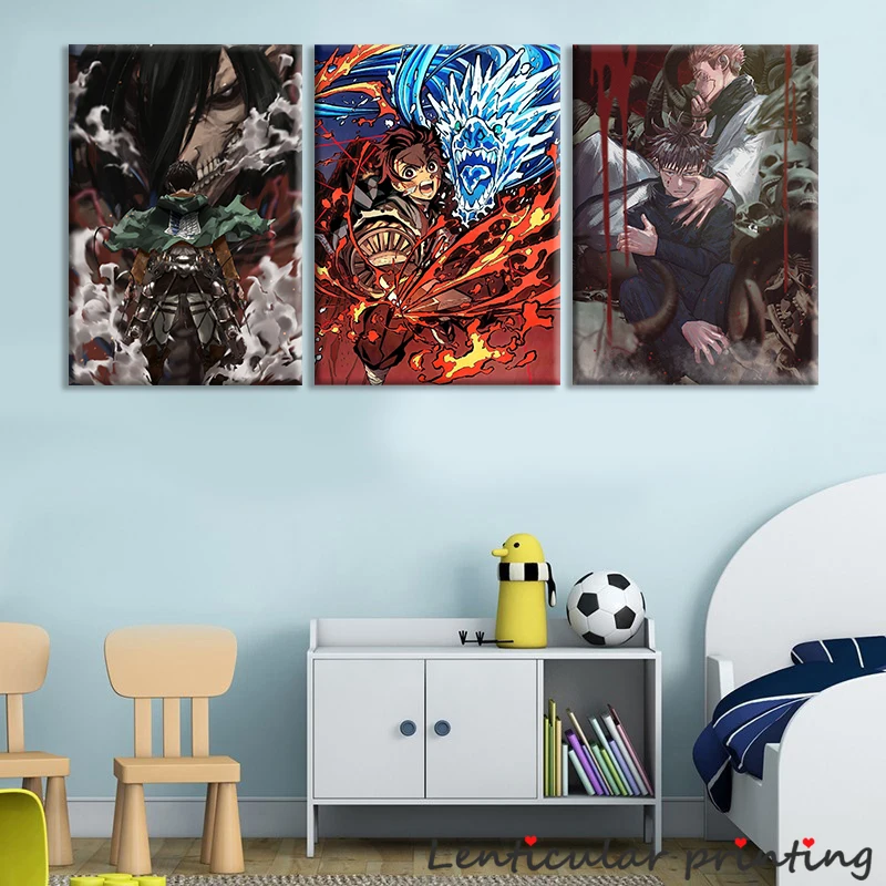 3anime Designs Attack on Titan Jujutsu Kaisen Demon Slayer Anime Poster Wall Decor Oil Painting Canvas Boy Room Decor
3anime Designs Attack on Titan Jujutsu Kaisen Demon Slayer Anime Poster Wall Decor Oil Painting Canvas Boy Room Decor