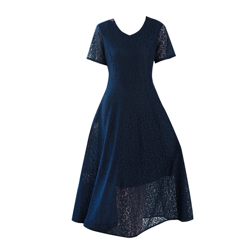 Women Summer Elegant A Line Plus Size Dress Vintage V-Neck Party Lace Short Sleeve Midi Casual Robe Femme
Women Summer Elegant A Line Plus Size Dress Vintage V-Neck Party Lace Short Sleeve Midi Casual Robe Femme
