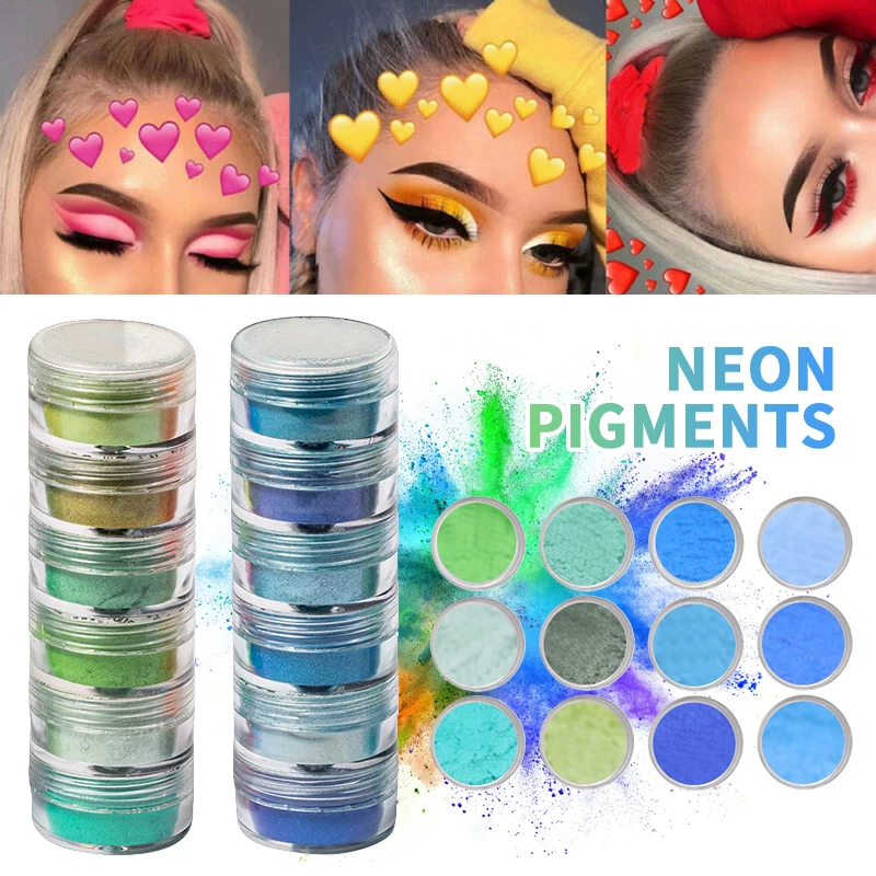 6pcs Colorful Eye Shadow Mixed Neon Powder 6 Colors Eyeshadow Nail Art Matte Glitter Easy To Wear Cosmetic Makeup Eyes Beauty
6pcs Colorful Eye Shadow Mixed Neon Powder 6 Colors Eyeshadow Nail Art Matte Glitter Easy To Wear Cosmetic Makeup Eyes Beauty