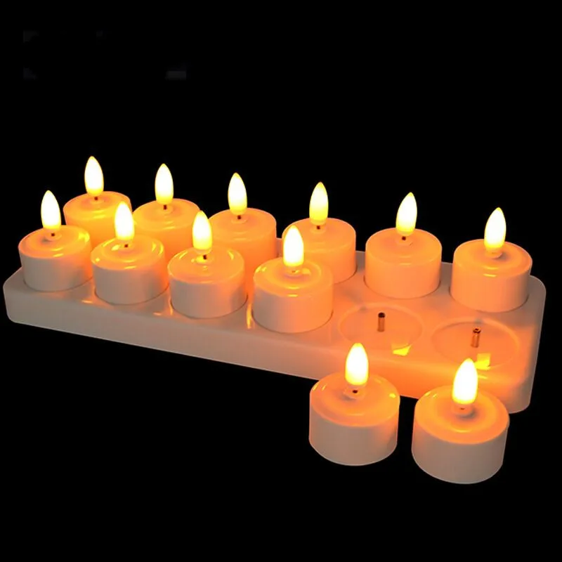 

Набор из 12 перезаряжаемых романтичных светодиодных свечей, трехмерная лампа в виде пламени, чайная свеча, 5 клавиш, пульт дистанционного управления, безвосковая, для рождества, свадьвечерние НКИ