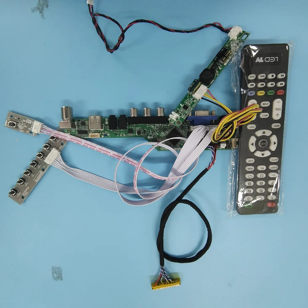 Комплект Для B133EW04 V3 TV AV USB LCD 30pin плата светодиодный ллера LED LVDS 13 3 "VGA HDMI