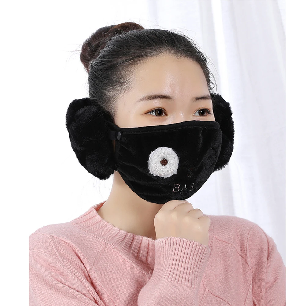 Autumn Winter 2 in 1 Warm Earmuffs Cartoon Bear Mouth Mask Ear Cover Protectors Thicken Plush Outdoor Riding Detachable Earflap
Autumn Winter 2 in 1 Warm Earmuffs Cartoon Bear Mouth Mask Ear Cover Protectors Thicken Plush Outdoor Riding Detachable Earflap