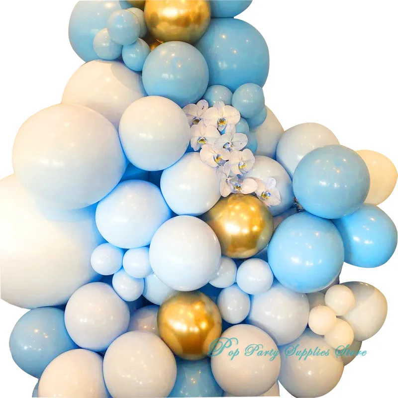 Latex Balloon Garland Arch Kit Blue White Metallic Balloon for Blush Bridal Shower,Wedding Decors, Baby Shower Party Decoration
Latex Balloon Garland Arch Kit Blue White Metallic Balloon for Blush Bridal Shower,Wedding Decors, Baby Shower Party Decoration