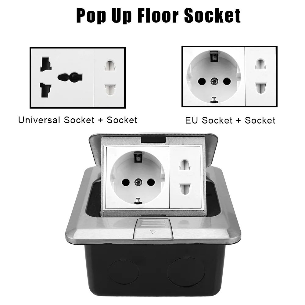 Pop Up Floor Socket Electrical Switches Desktop Socket EU/Universal Power Outlet For Meeting Room Hidden Type
Pop Up Floor Socket Electrical Switches Desktop Socket EU/Universal Power Outlet For Meeting Room Hidden Type