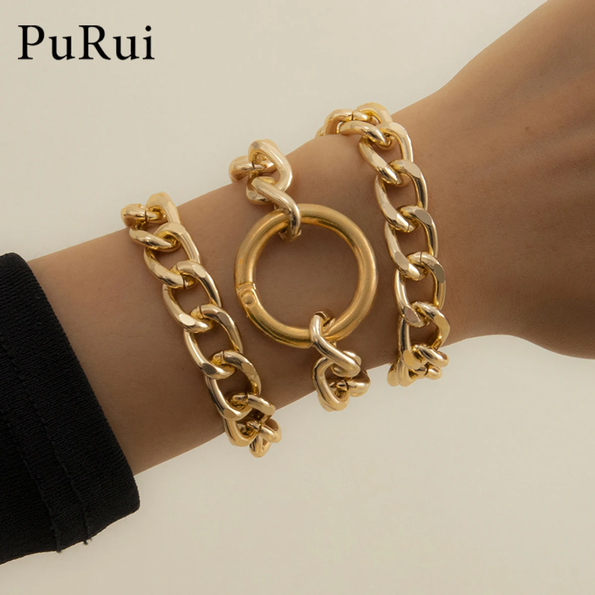 Vintage Punk Cuban Thick Chain Bracelets Female Bohemian Geometric Circle Buckle Bracelet Set 2021 Charms Fashion Couple Jewelry
Vintage Punk Cuban Thick Chain Bracelets Female Bohemian Geometric Circle Buckle Bracelet Set 2021 Charms Fashion Couple Jewelry