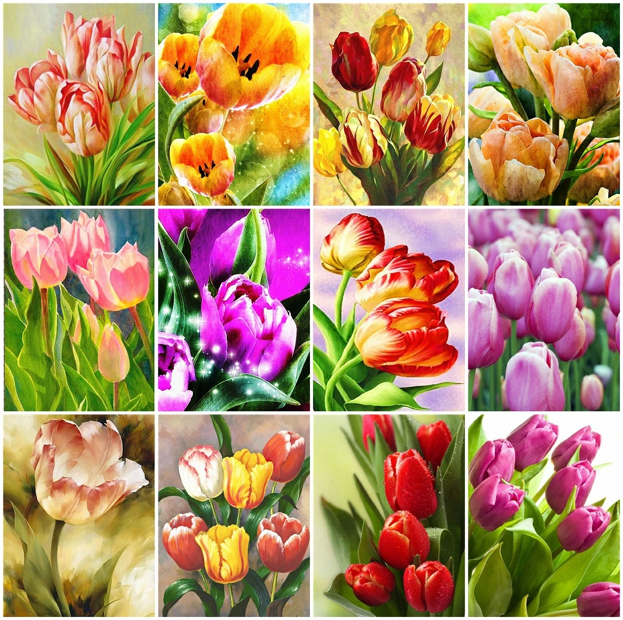 AZQSD 5D DIY Diamond Painting Tulip Cross Stitch Handmade Needlework Diamond Embroidery Flower Mosaic Decor For Home
AZQSD 5D DIY Diamond Painting Tulip Cross Stitch Handmade Needlework Diamond Embroidery Flower Mosaic Decor For Home