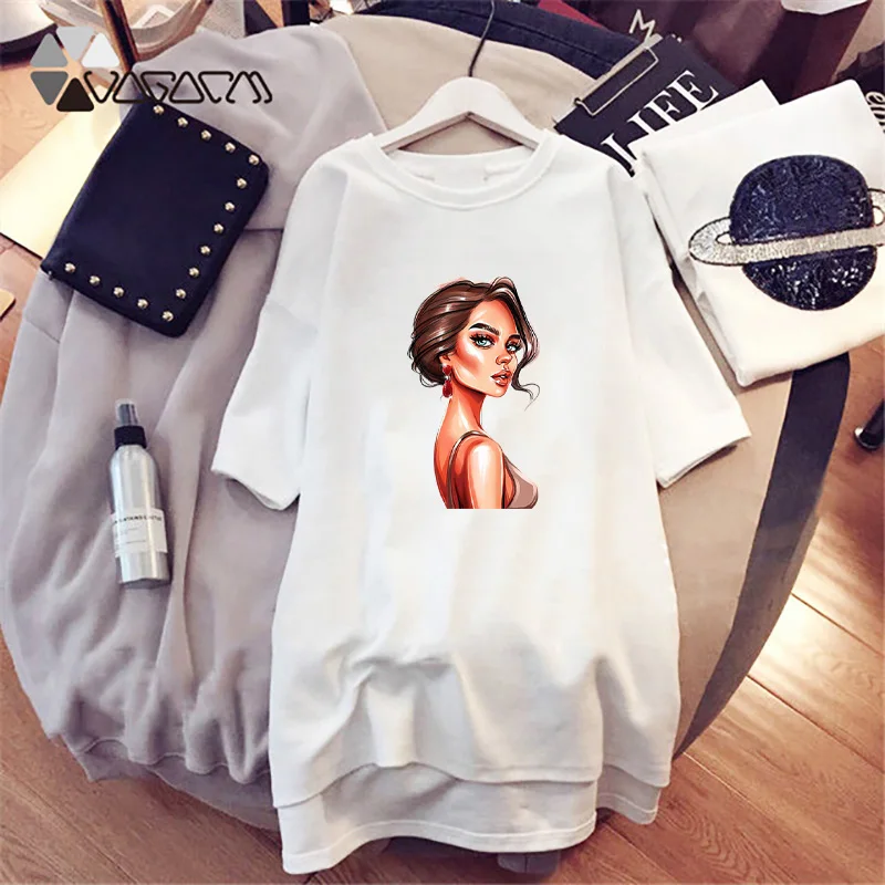 Plus Size Casual Women Tshirt Dress Summer Cute Cartoon Girl Print Short Sleeve Loose Mini Woman Dresses Girls Party Vestidos
Plus Size Casual Women Tshirt Dress Summer Cute Cartoon Girl Print Short Sleeve Loose Mini Woman Dresses Girls Party Vestidos