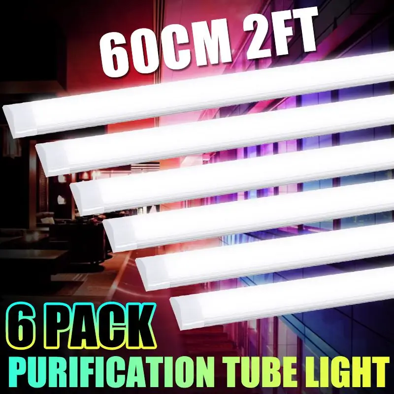2PCS 90W LED Tube Cleaning Integration Purification Light LED 60CM Tri-proof Batten Light 2835smd LED T10 Tube Linear Lamp
2PCS 90W LED Tube Cleaning Integration Purification Light LED 60CM Tri-proof Batten Light 2835smd LED T10 Tube Linear Lamp