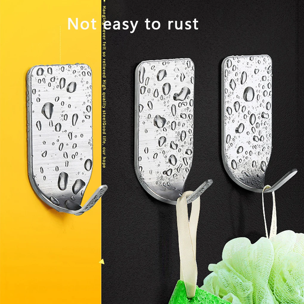 8Pcs Stainless Steel Hooks Holder Waterproof Adhesive Wall Mount Hanger for Bathroom Kitchen Door Wide Hook
8Pcs Stainless Steel Hooks Holder Waterproof Adhesive Wall Mount Hanger for Bathroom Kitchen Door Wide Hook