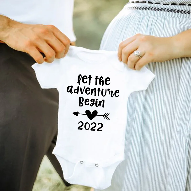 Комбинезон детский летний с надписью Let The Adventure Start 2022 | Детская одежда и обувь