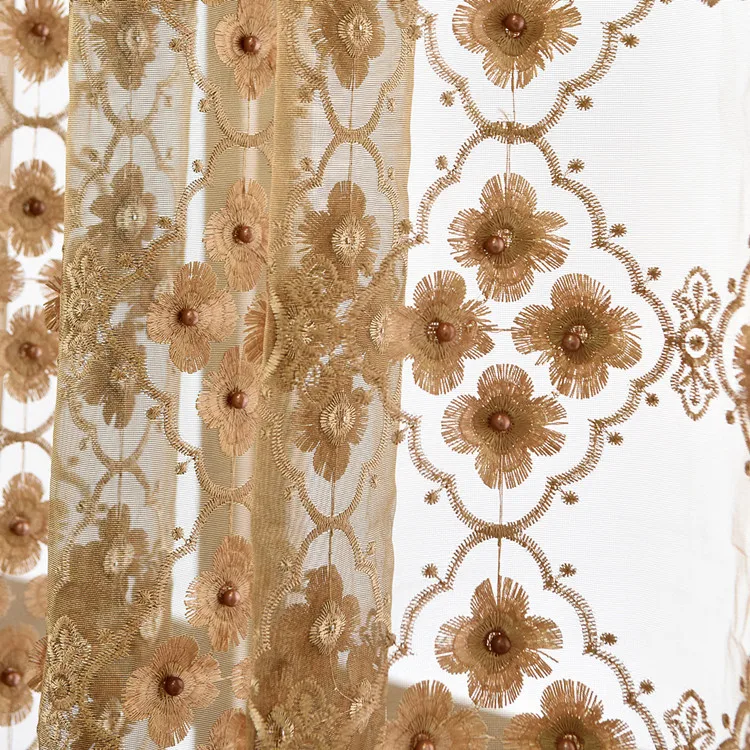 Embroidery Curtains for Living Room Bedroom Balcony White Brown Joyous Sheer Curtains for Wedding Decoration Thin Tulle
Embroidery Curtains for Living Room Bedroom Balcony White Brown Joyous Sheer Curtains for Wedding Decoration Thin Tulle