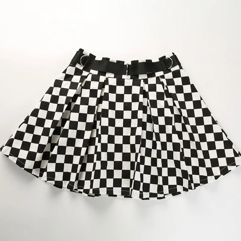 Vintage Plaid Skirts Female Punk Streetwear Short A-line Skirt with Belt Summer Y2k Pleated Mini Skirt Women High Waist Harajuku
Vintage Plaid Skirts Female Punk Streetwear Short A-line Skirt with Belt Summer Y2k Pleated Mini Skirt Women High Waist Harajuku
