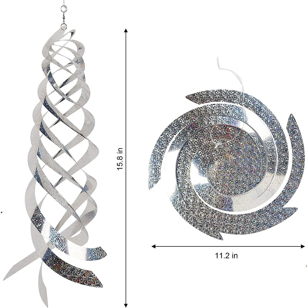 3pcs Bird Repeller Rotating Rod Reflective Wind Spiral Deterrent Control Device Agricultural Scare Bird Garden Ornaments Decor
3pcs Bird Repeller Rotating Rod Reflective Wind Spiral Deterrent Control Device Agricultural Scare Bird Garden Ornaments Decor