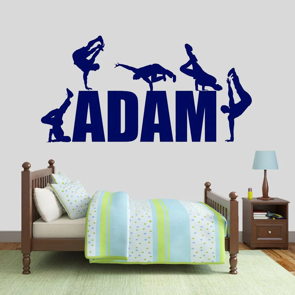 Hip Hop Dance Wall Decal Custom Name Dancing Teen Boys Bedroom Studio Interior Decor Vinyl Wall Sticker Personalized Mural M431
Hip Hop Dance Wall Decal Custom Name Dancing Teen Boys Bedroom Studio Interior Decor Vinyl Wall Sticker Personalized Mural M431