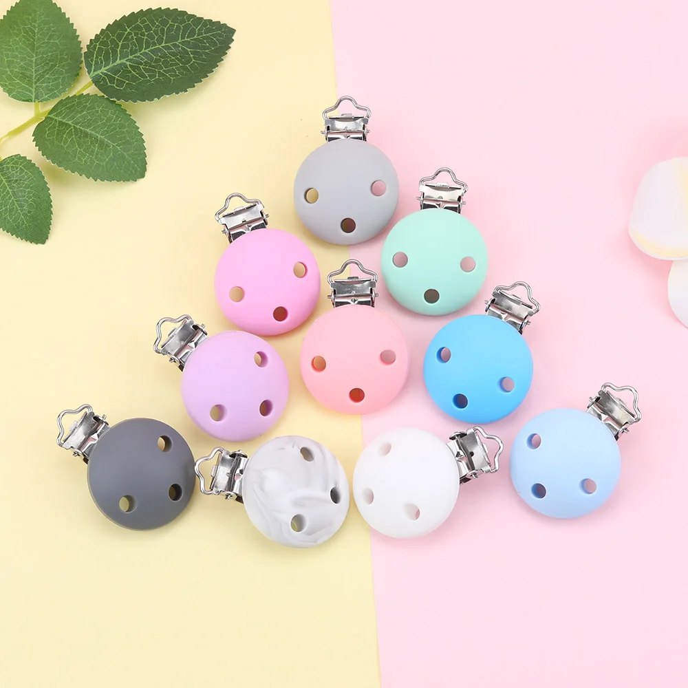 Sunrony 10/20/50pcs Round Shape Silicone Teether Pacifier Clips Food Grade Clamps DIY Pacifier Chain Baby Teething Accessories
Sunrony 10/20/50pcs Round Shape Silicone Teether Pacifier Clips Food Grade Clamps DIY Pacifier Chain Baby Teething Accessories