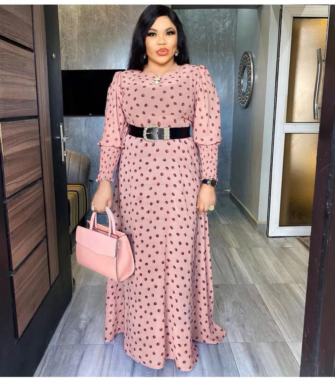 2 Pieces Set New African Dresses for Women Print Polka Dot Long Sleeve Chiffon Maxi Dress Underdress Muslim Fashion Evening Gown
2 Pieces Set New African Dresses for Women Print Polka Dot Long Sleeve Chiffon Maxi Dress Underdress Muslim Fashion Evening Gown