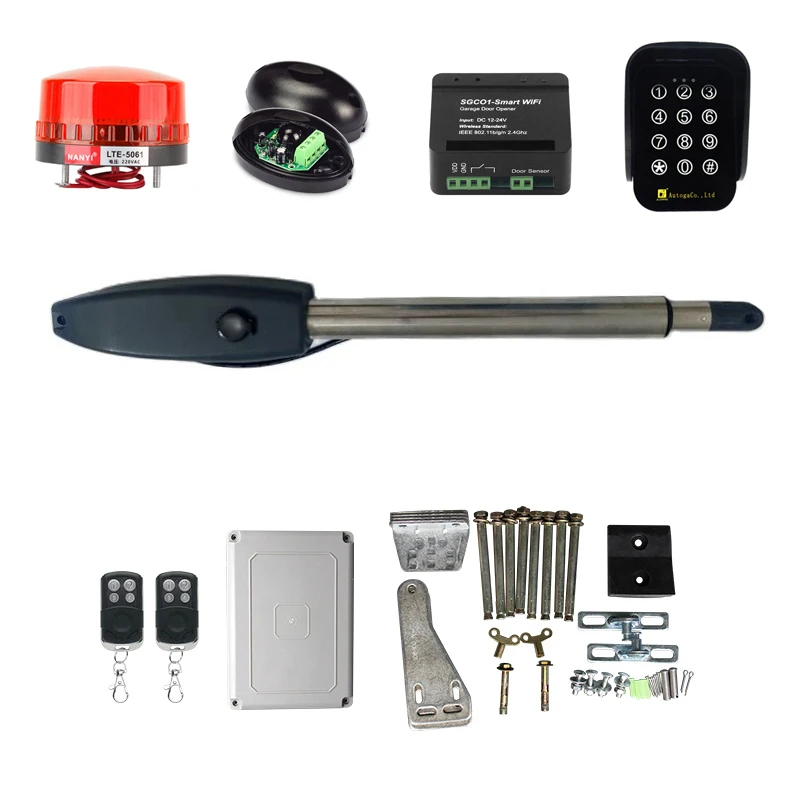 400KG Single Door Gate Automatic Electric Swing Gate Opener Motor DC 24V Single Linear Actuator Operator Access Control System
400KG Single Door Gate Automatic Electric Swing Gate Opener Motor DC 24V Single Linear Actuator Operator Access Control System