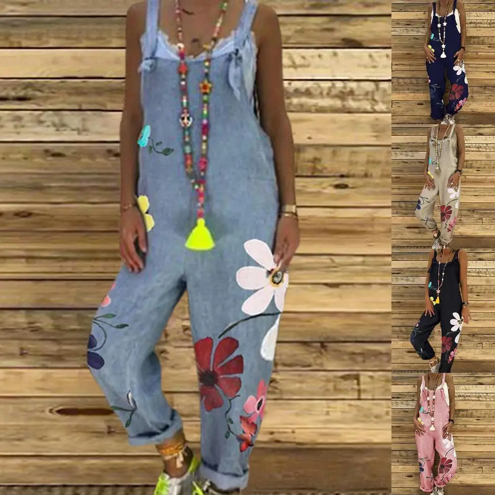 Lady Popular Chrysanthemum Print High Waist Jumpsuit Soft Ladies Jumpsuit Floral Print for Daily Wear
Lady Popular Chrysanthemum Print High Waist Jumpsuit Soft Ladies Jumpsuit Floral Print for Daily Wear