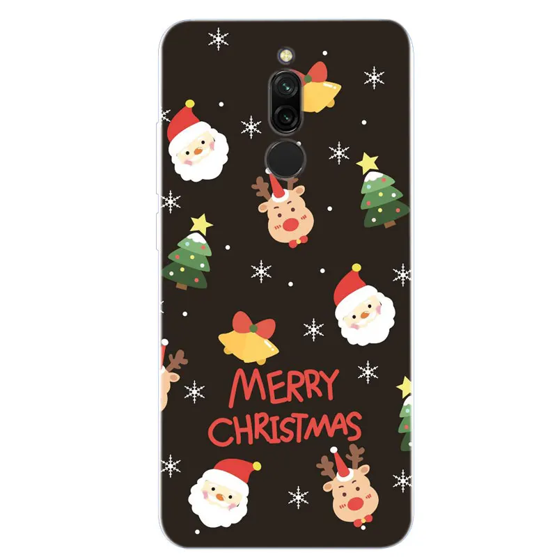 для Xiaomi Redmi 8 Чехол Рождественский Мягкий силиконовый чехол из ТПУ телефона 8A