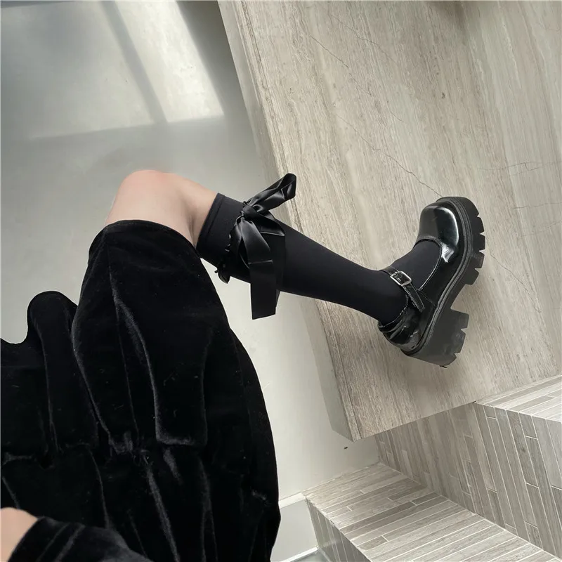 Harajuku Gothic Bow Calf Socks Female Lolita Japanese Velvet Tube Socks Breathable Kawaii Loli Sweet Thin Knee Socks Woman
Harajuku Gothic Bow Calf Socks Female Lolita Japanese Velvet Tube Socks Breathable Kawaii Loli Sweet Thin Knee Socks Woman