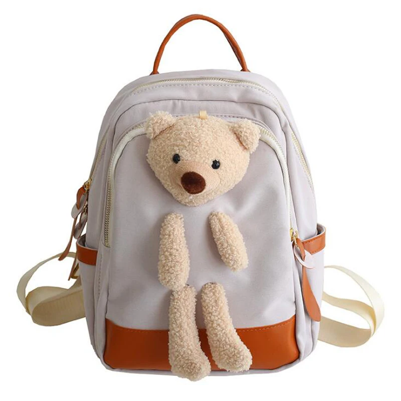 

Новый милый медведь Водонепроницаемый нейлон мини-рюкзак для женщин Femle Высококачественная дорожная сумка для девочек-подростков маленький Портативный рюкзаки