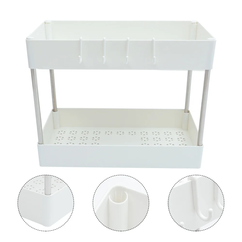 1Pc Kitchen Rack Double-layer Anti-slip Rack Multifunctional Shelf Storage Rack
1Pc Kitchen Rack Double-layer Anti-slip Rack Multifunctional Shelf Storage Rack