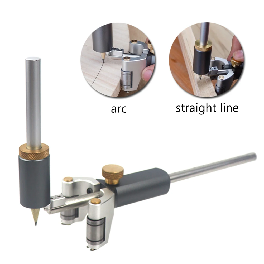 Stainless Steel Alloy Woodworking Scriber Straight Line Arc Dual-purpose Parallel Marker Scribing Tool Drawing Outline Gauge
Stainless Steel Alloy Woodworking Scriber Straight Line Arc Dual-purpose Parallel Marker Scribing Tool Drawing Outline Gauge