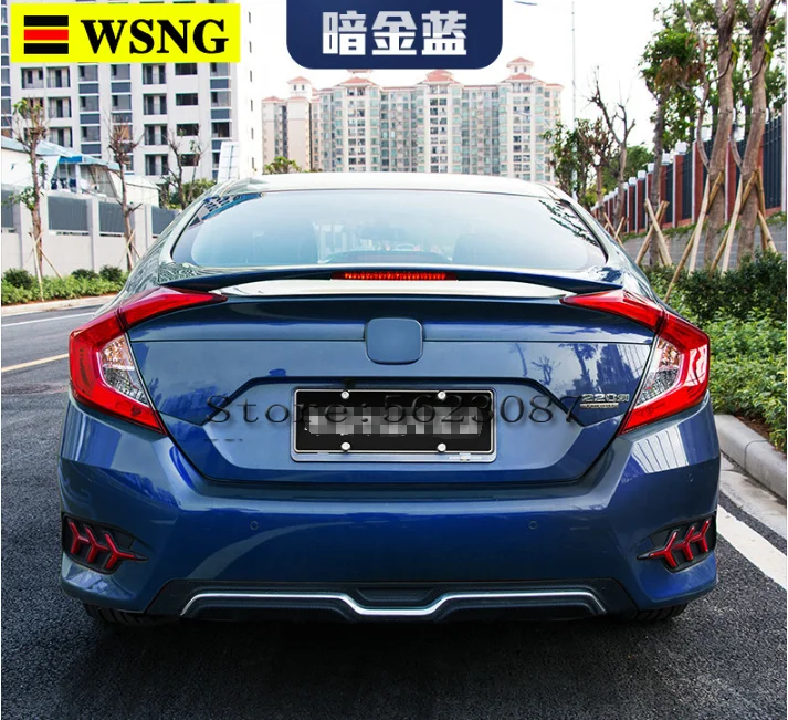 For Honda Civic Spoiler High Quality ABS Material Car Rear Wing Primer Color Rear Spoiler For Honda Civic Spoiler 2016-2017 
For Honda Civic Spoiler High Quality ABS Material Car Rear Wing Primer Color Rear Spoiler For Honda Civic Spoiler 2016-2017
