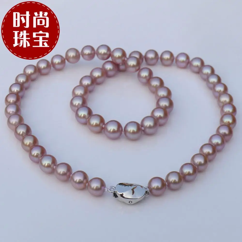 natural pearl necklace 9-10mm purple light freshwater pearl long necklace special 18inch
natural pearl necklace 9-10mm purple light freshwater pearl long necklace special 18inch
