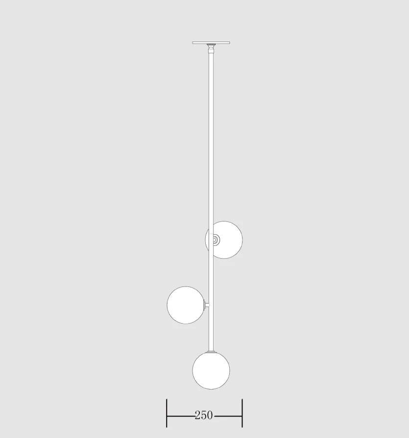Light luxury post-modern simple fashion three-head long chandelier bedside dining room customizable chandelier
Light luxury post-modern simple fashion three-head long chandelier bedside dining room customizable chandelier