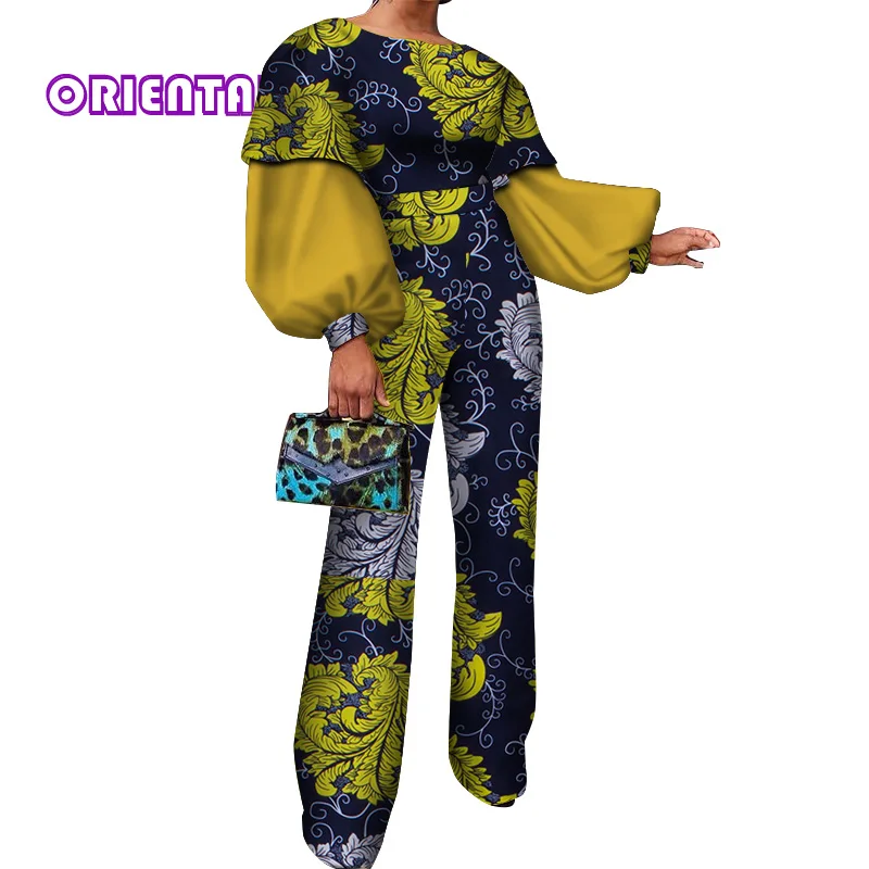 Fashion Jumpsuit African Clothes for Women African Wax Print Puff Sleeve Jumpsuits Lady Bazin Riche Cotton Romper Pants WY3856
Fashion Jumpsuit African Clothes for Women African Wax Print Puff Sleeve Jumpsuits Lady Bazin Riche Cotton Romper Pants WY3856