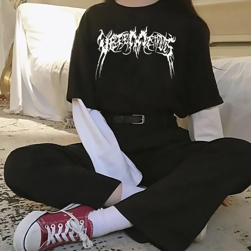 women's t shirts gothic dark streetwear femme clothes punk Sexy vintage Short sleeve Harajuku Letter Casual tops Hip hop tees 
women's t shirts gothic dark streetwear femme clothes punk Sexy vintage Short sleeve Harajuku Letter Casual tops Hip hop tees