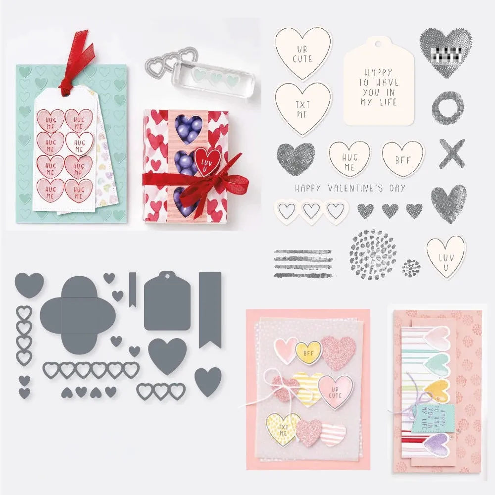 New Happy Valentines Day Clear Silicone Stamps Seal and Metal Cutting Dies For Diy Album Scrapbooking Decoration Embossing Molds
New Happy Valentines Day Clear Silicone Stamps Seal and Metal Cutting Dies For Diy Album Scrapbooking Decoration Embossing Molds