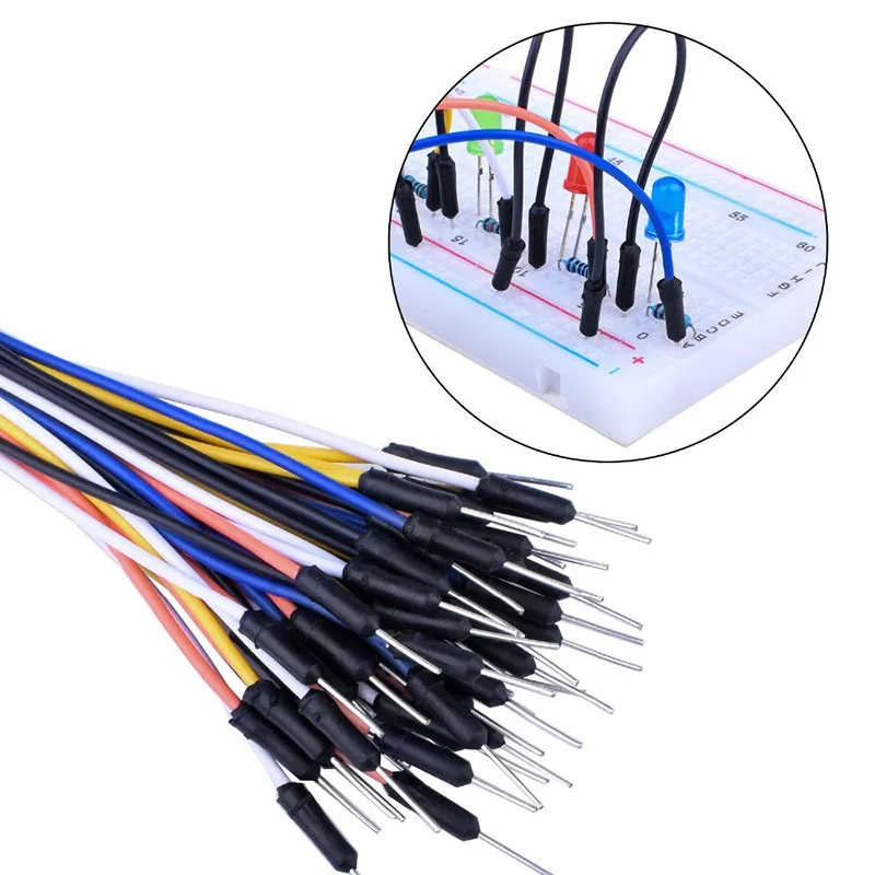 Макетная плата MB102 силовой модуль для Arduino набор из 65-ти соединительных кабелей