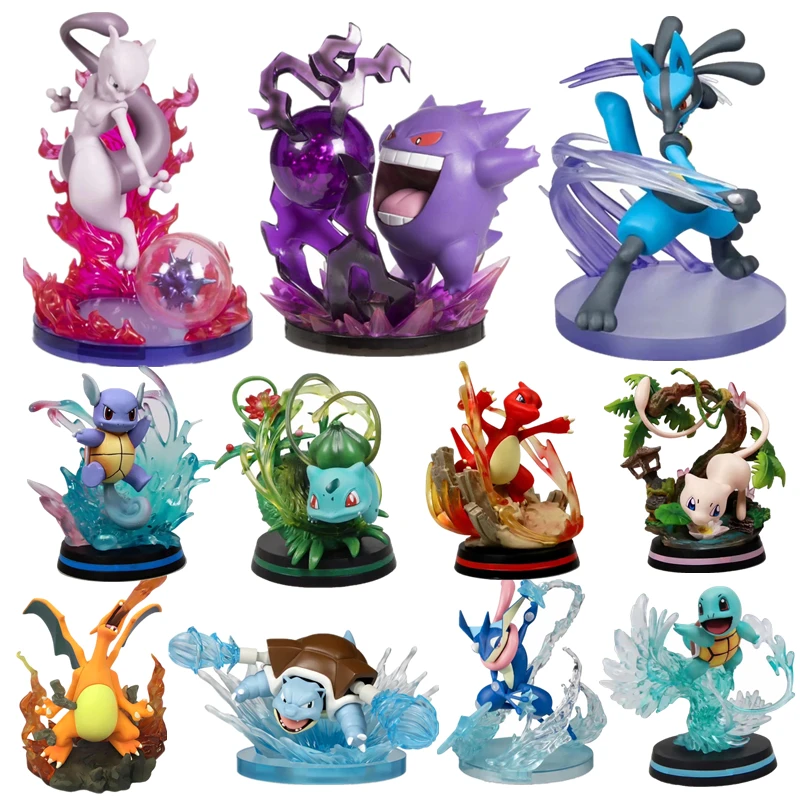 Экшн-фигурка покебола детектива Пикачу GK Gengar Mewtwo Umbreon Espeon Greninja ПВХ коллекция