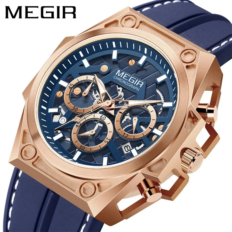 MEGIR Stainless Steel Mens Watches Waterproof Sports Men Quartz Wristwatches Chronograph Stop Watches for Man Male Clock Hour
MEGIR Stainless Steel Mens Watches Waterproof Sports Men Quartz Wristwatches Chronograph Stop Watches for Man Male Clock Hour