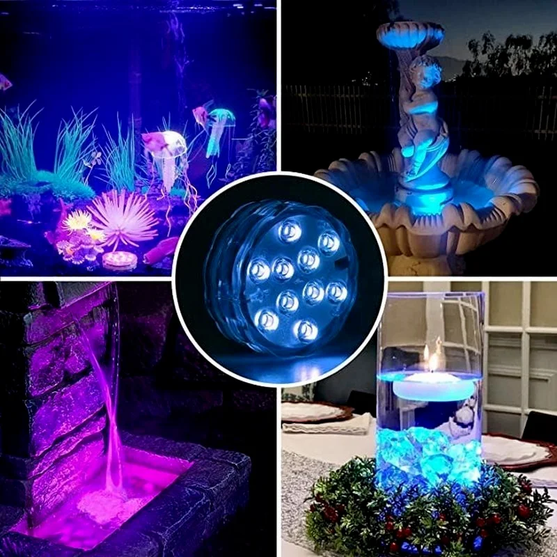 16 Colors Submersible Light Waterproof Remote Control Tub Spa Jacuzzi Outdoor Vase Swimming Pool Underwater Coaster Night Lamp
16 Colors Submersible Light Waterproof Remote Control Tub Spa Jacuzzi Outdoor Vase Swimming Pool Underwater Coaster Night Lamp