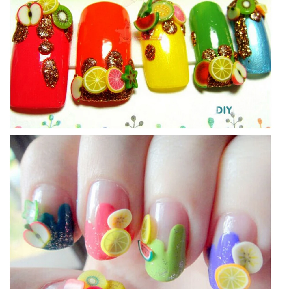 12pcs/Pack Creative Nail Art Decoration Cute Finger Nail Fresh Fruit Multi Usage Polymer Clay Fruit Rods Sticks Manicure Tools
12pcs/Pack Creative Nail Art Decoration Cute Finger Nail Fresh Fruit Multi Usage Polymer Clay Fruit Rods Sticks Manicure Tools