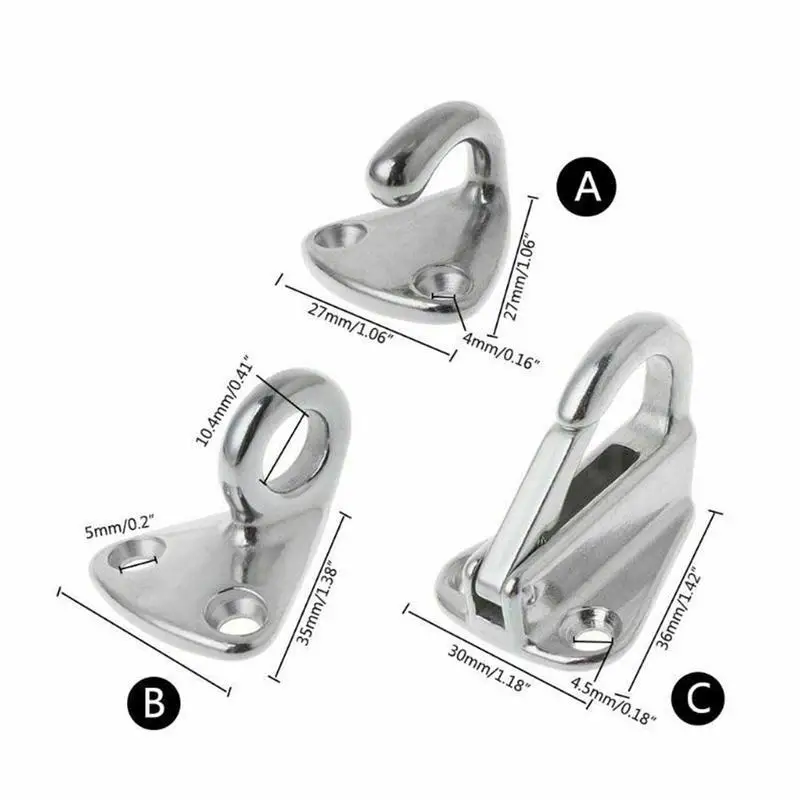 Different Sizes Marine 316 Steel Mini Boat Hook Sailing Hooks Pad Silver Eye Marine Anti-collision Ball Hook Marine Fender Hook
Different Sizes Marine 316 Steel Mini Boat Hook Sailing Hooks Pad Silver Eye Marine Anti-collision Ball Hook Marine Fender Hook