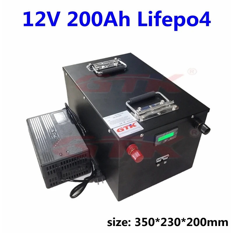 GTK 12v 200Ah Lifepo4 Battery Pack Built-in BMS 12.8V for Campers Power Supply EV Solar Storage Motorhome+10A Charger
GTK 12v 200Ah Lifepo4 Battery Pack Built-in BMS 12.8V for Campers Power Supply EV Solar Storage Motorhome+10A Charger