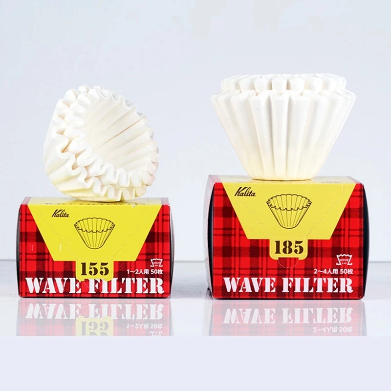 Kalita Wave Paper Filter 50 Sheets Pour Over Coffee Filter 155# for 1 To 2 Cups/185# for 2-4 Cupsr 50p Hand Brew Paper Filters
Kalita Wave Paper Filter 50 Sheets Pour Over Coffee Filter 155# for 1 To 2 Cups/185# for 2-4 Cupsr 50p Hand Brew Paper Filters