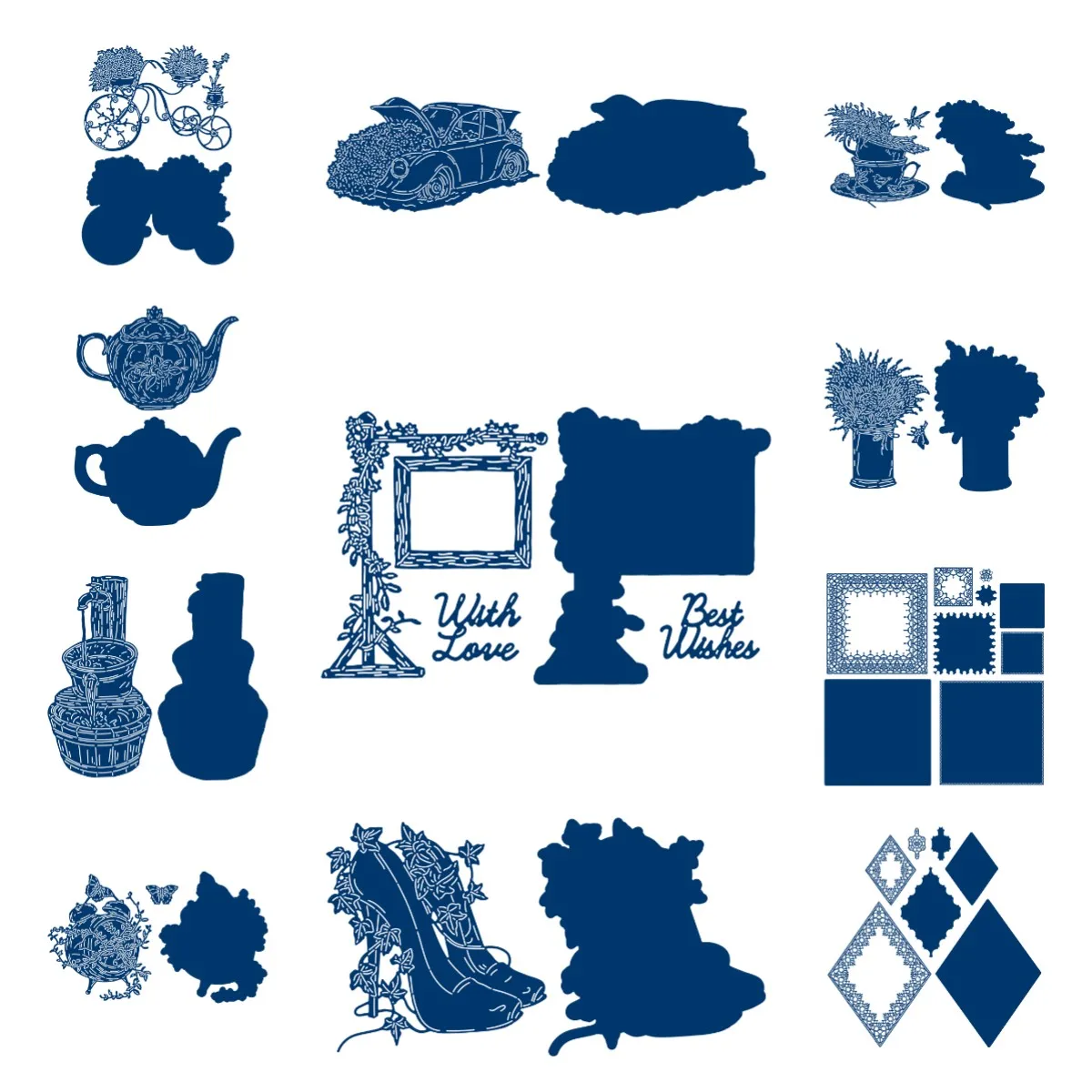 New Arrival Square Teapot Diamond Planter Metal Cutting Dies Various Card Series Scrapbook Paper Craft Knife Mould Blade Punch
New Arrival Square Teapot Diamond Planter Metal Cutting Dies Various Card Series Scrapbook Paper Craft Knife Mould Blade Punch