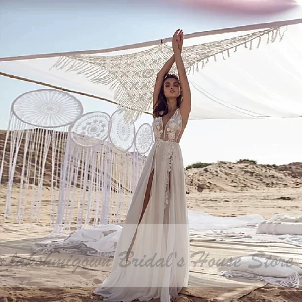 Sexy Bridal Backless Chiffon Wedding Dress Boho Style 2020 Vestidos de Boda Deep V Neck Simple Beach Wedding Dresses High Split
Sexy Bridal Backless Chiffon Wedding Dress Boho Style 2020 Vestidos de Boda Deep V Neck Simple Beach Wedding Dresses High Split