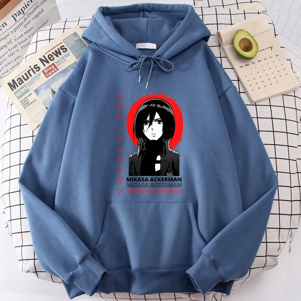Hoodies Mikasa Ackerman Man Sportswear Japan Anime Harajuku Street Men'S Sweatshirt Attack On Titan Hiphop Long Sleeve Clothes
Hoodies Mikasa Ackerman Man Sportswear Japan Anime Harajuku Street Men'S Sweatshirt Attack On Titan Hiphop Long Sleeve Clothes