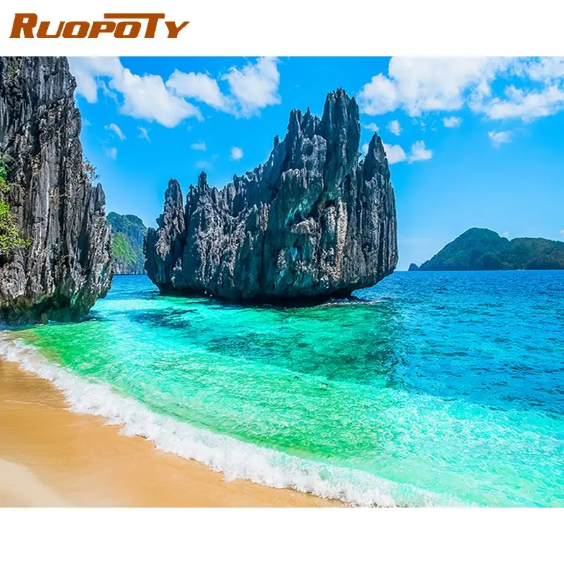 RUOPOTY 5D Diamond Painting Sea Landscape Home Decoration Full Drill Square Rhinestone Embroidery Picture Gift
RUOPOTY 5D Diamond Painting Sea Landscape Home Decoration Full Drill Square Rhinestone Embroidery Picture Gift